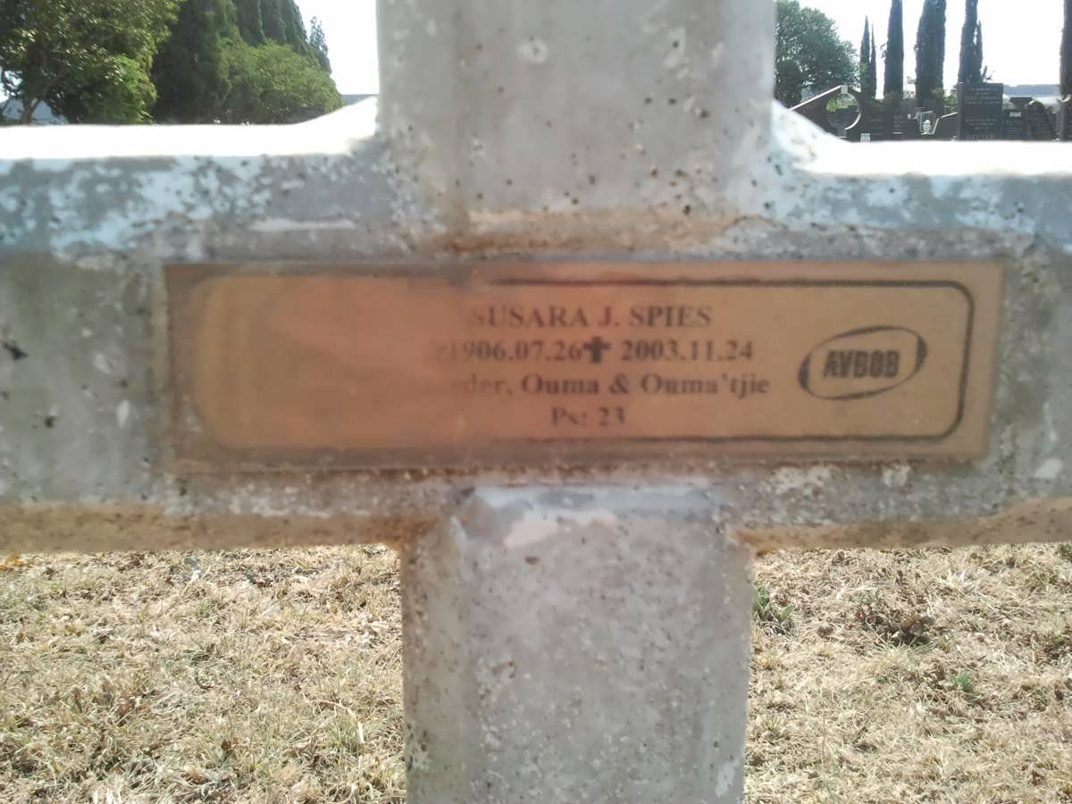 SPIES Susara J. 1906-2003