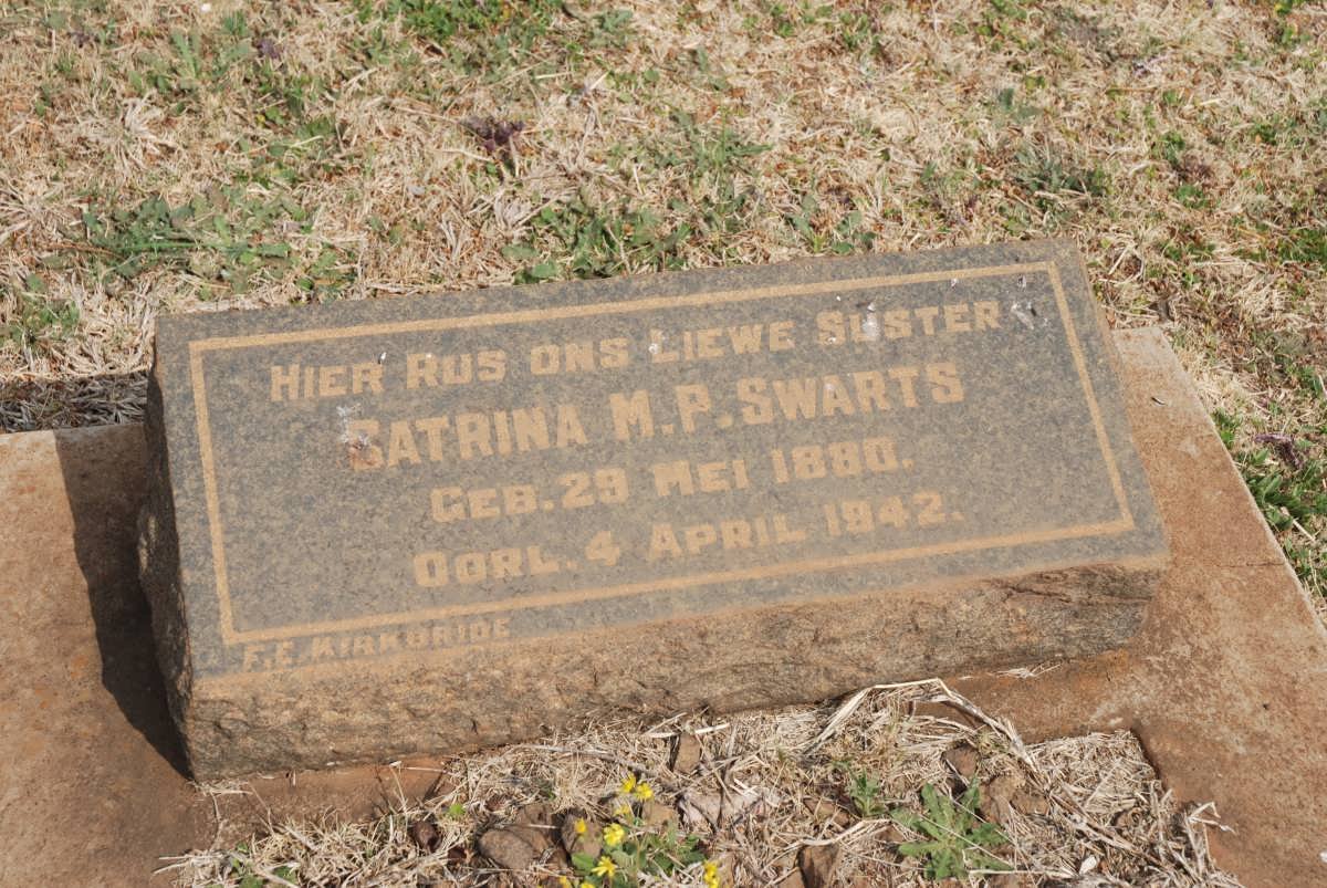 SWARTS Satrina M.P. 1880-1942