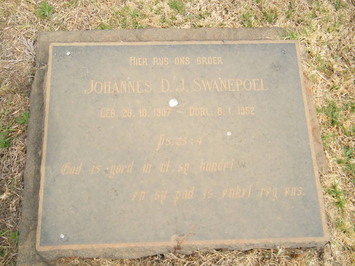 SWANEPOEL Johannes D.J. 1907-1952