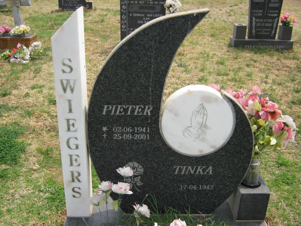 SWIEGERS Pieter 1941-2001 &amp; Tinka 1942-