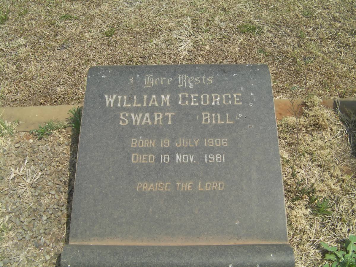 SWART William George 1906-1981