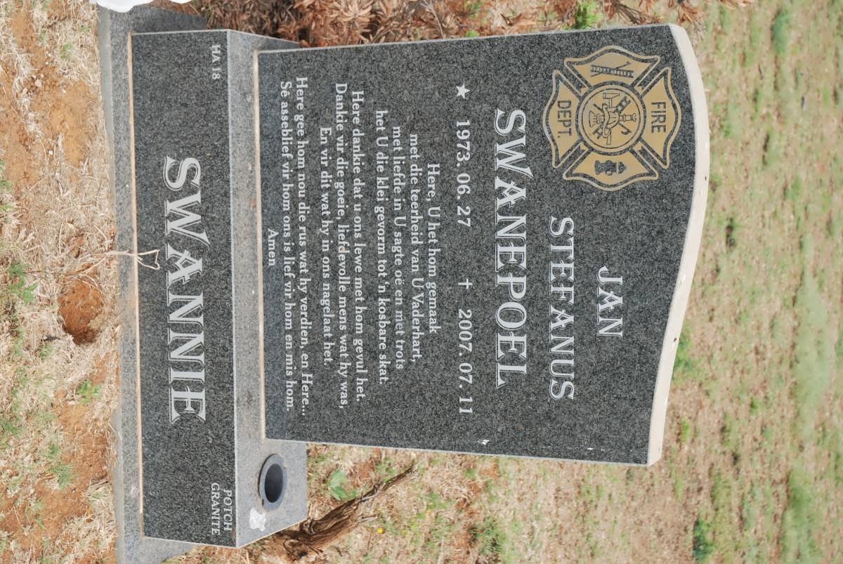 SWANEPOEL Jan Stephanus 1973-2007