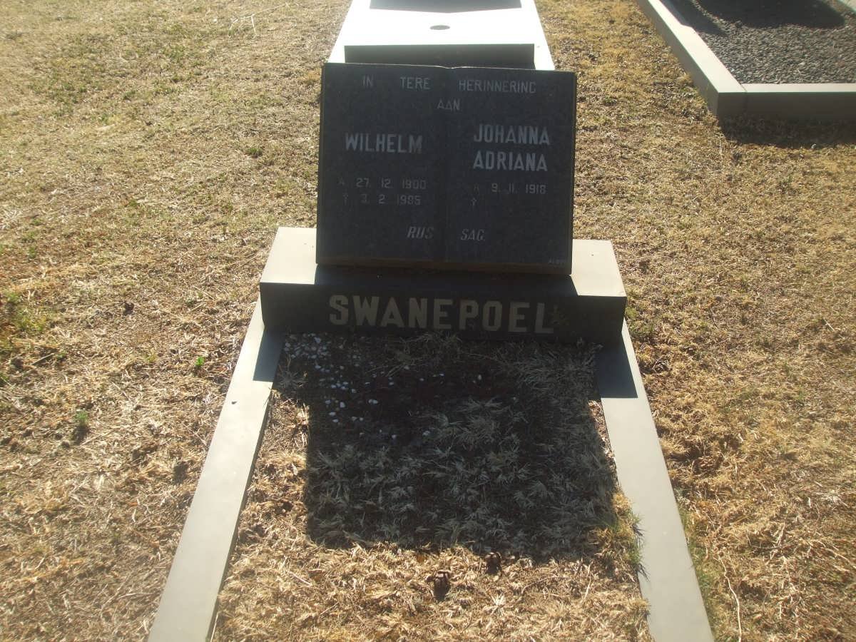 SWANEPOEL Wilhelm 1900-1985 &amp; Johanna Adriana 1918-