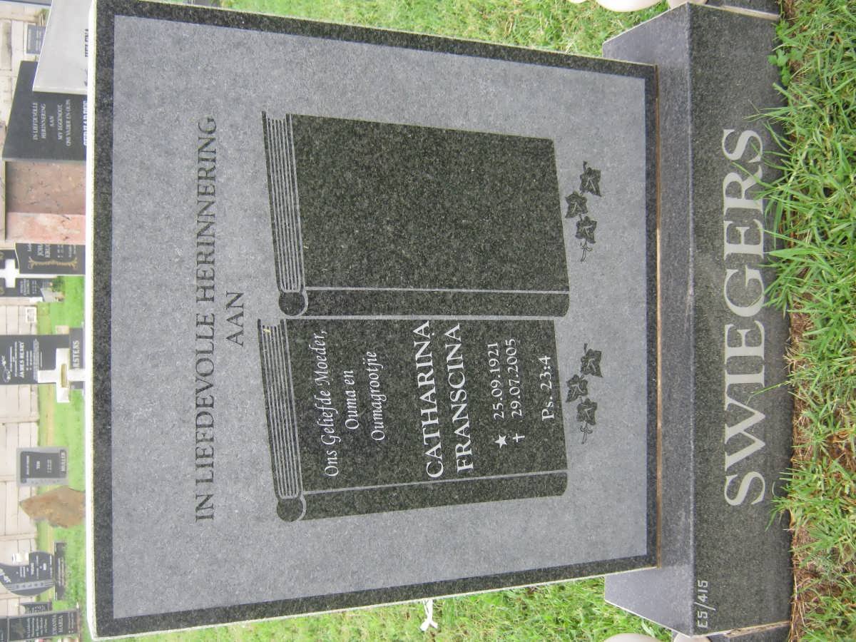 SWIEGERS Catharina Franscina 1921-2005