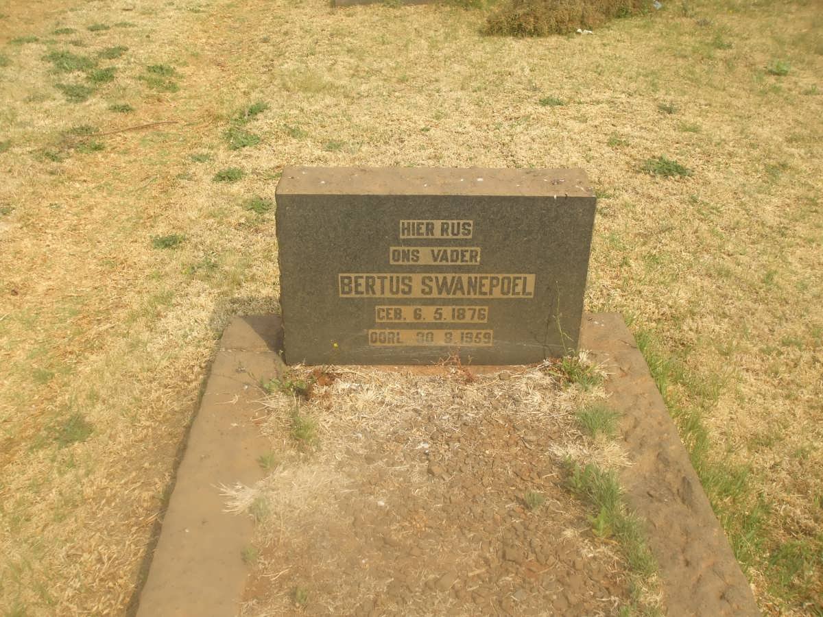 SWANEPOEL Bertus 1876-1959