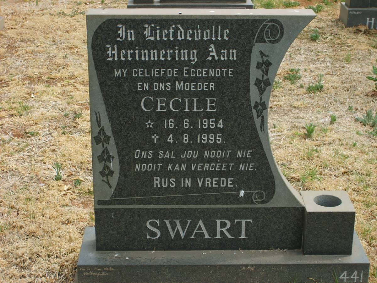 SWART Cecile 1954-1995