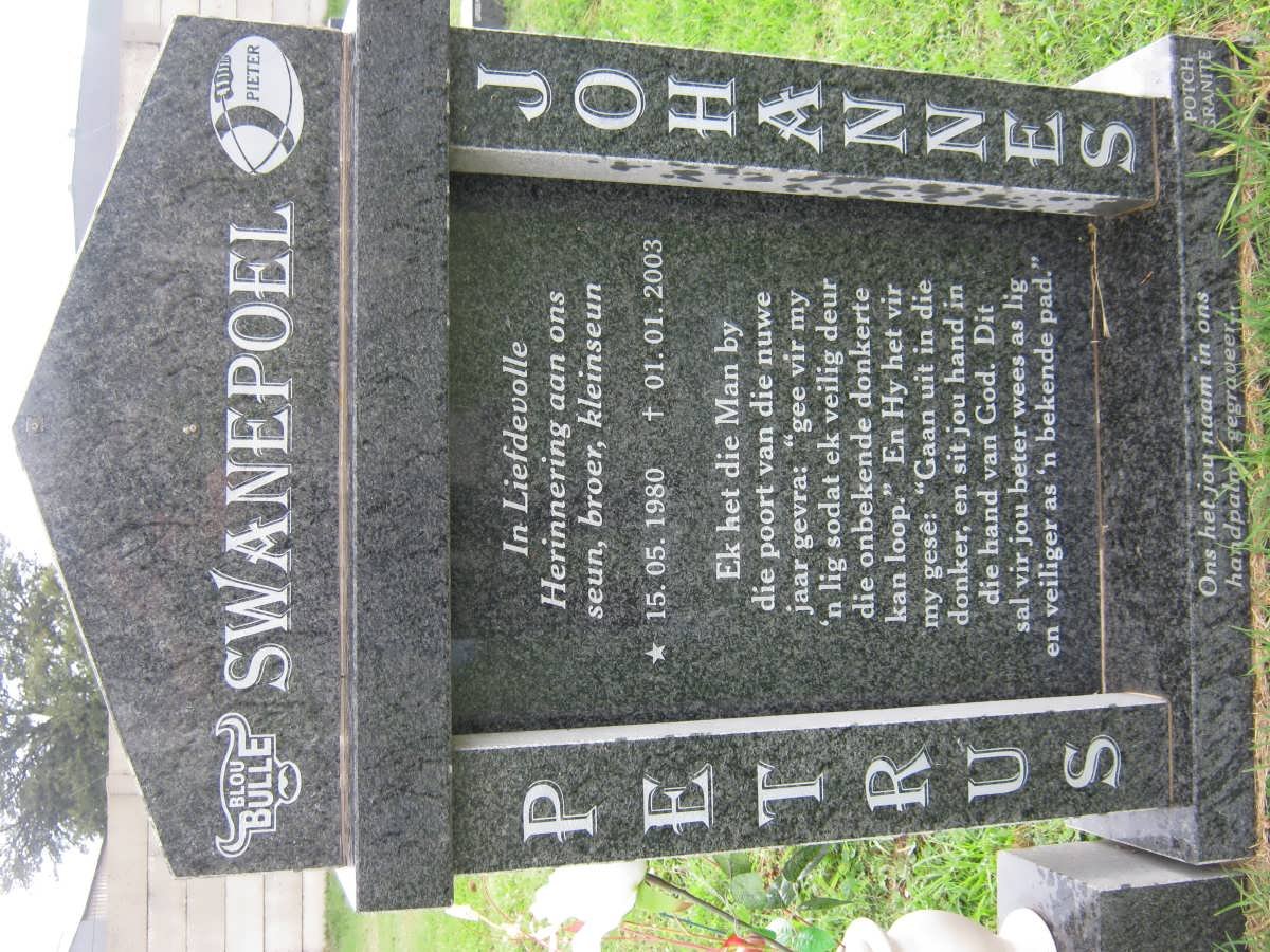 SWANEPOEL Petrus Johannes 1980-2003