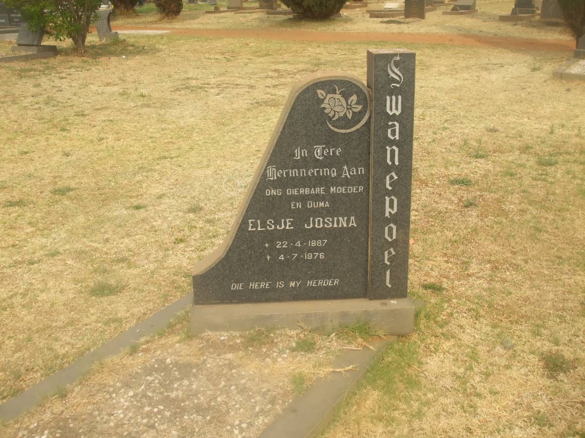 SWANEPOEL Elsje Josina 1887-1976