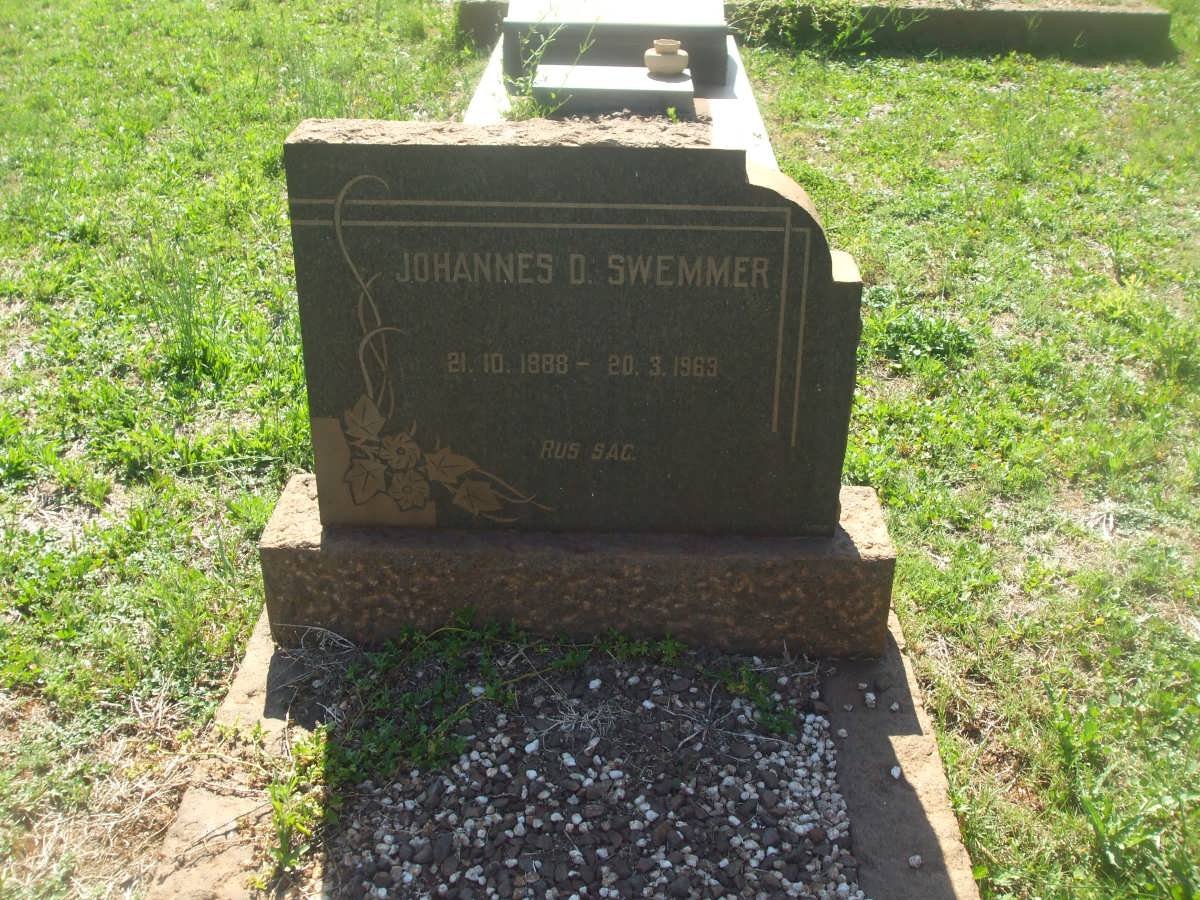 SWEMMER Johannes D. 1888-1963