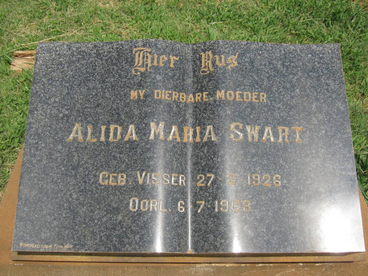 SWART Alida Maria nee VISSER 1926-1968