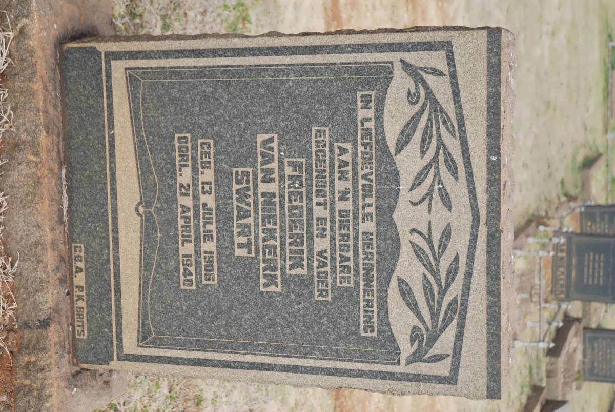 SWART Frederik van Niekerk 1906-1940