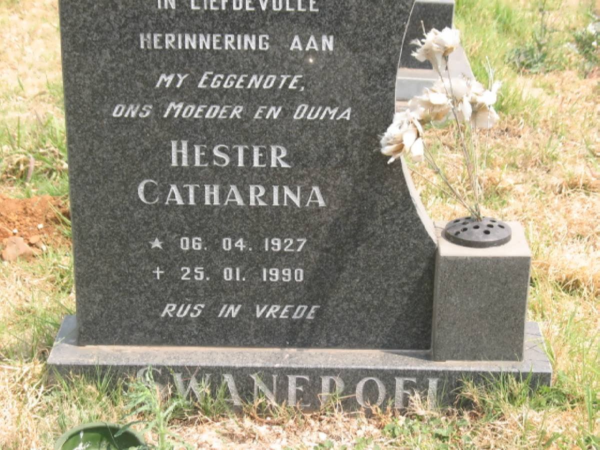 SWANEPOEL Hester Catharina 1927-1990