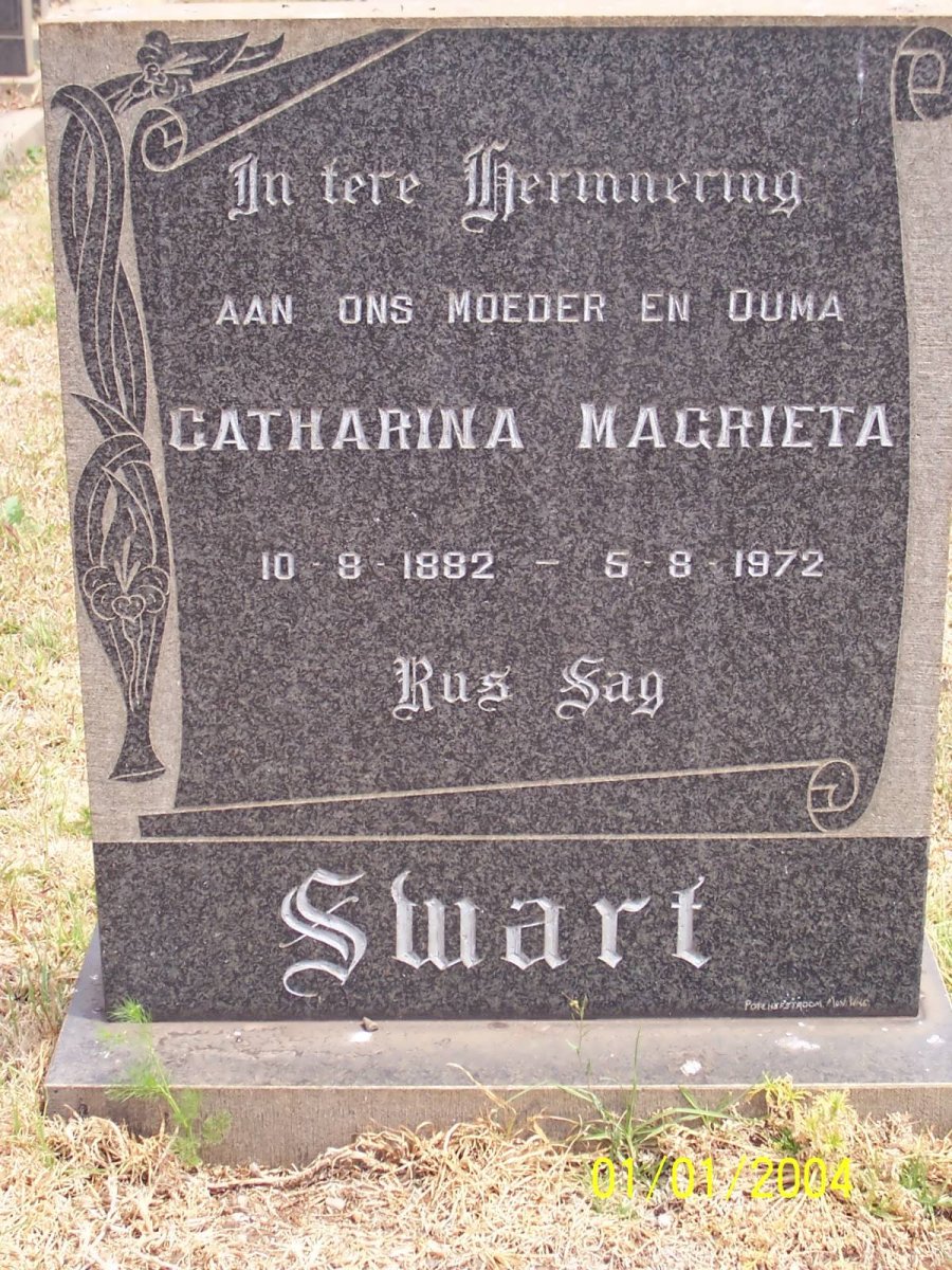 SWART Catharina Magrieta 1882-1972