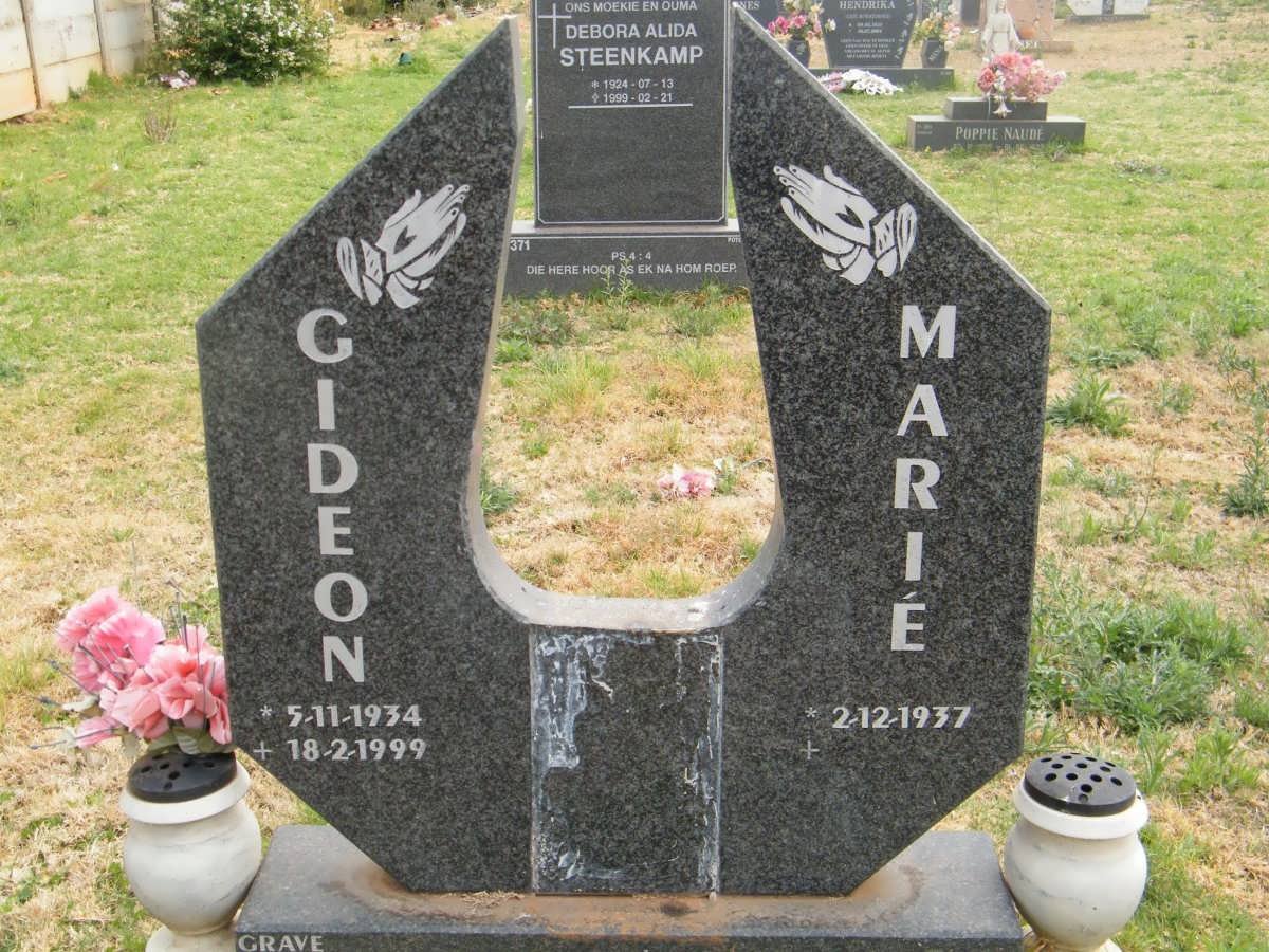 SWART Gideon 1934-1999 &amp; Marié 1937-