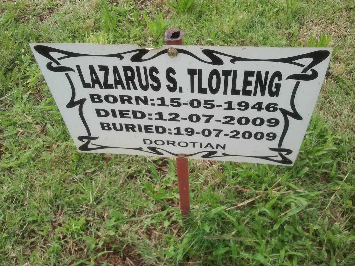 TLOTLENG Lazarus S. 1946-2009