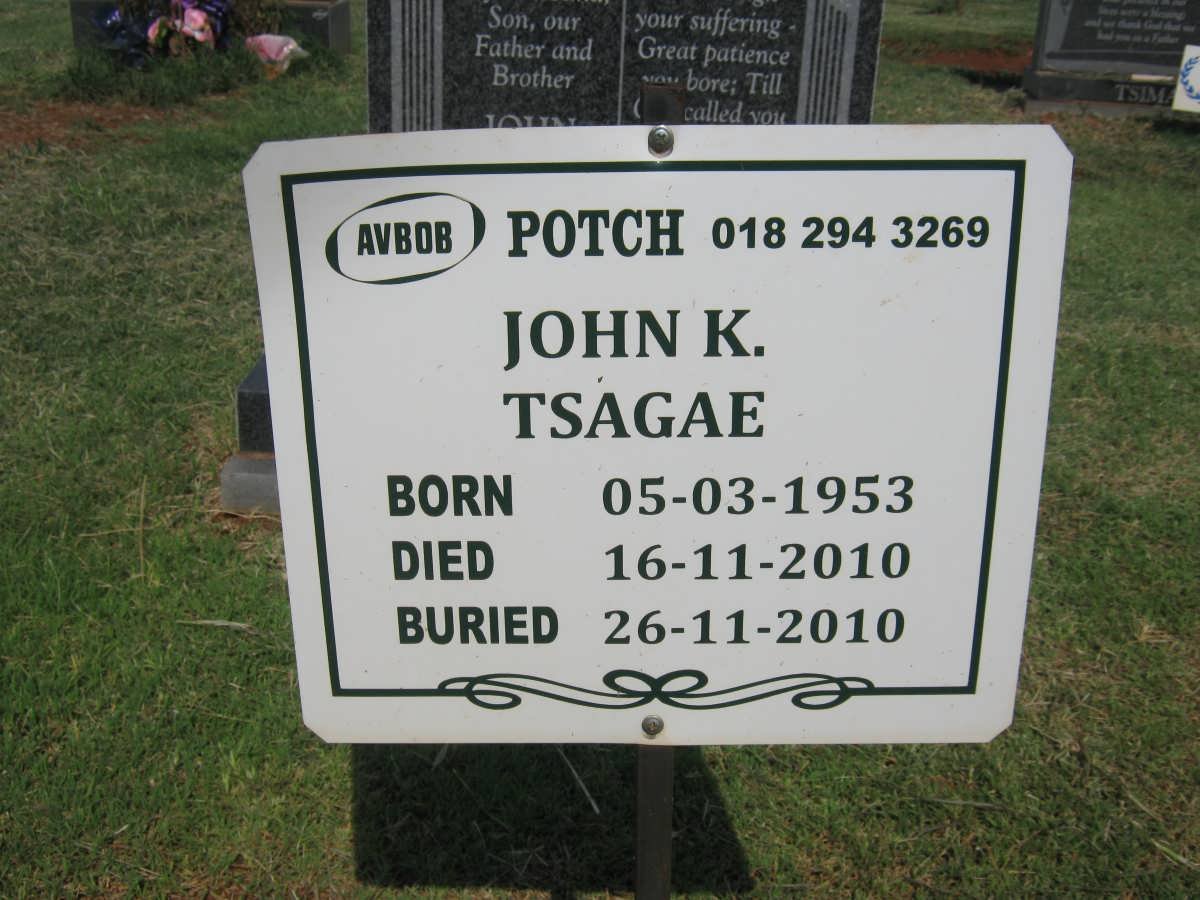 TSAGAE John K. 1953-2010