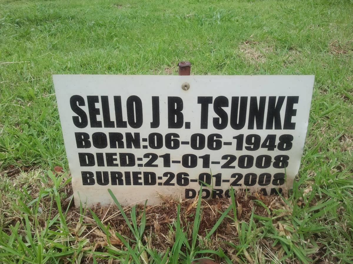 TSUNKE Sello J.B. 1948-2008
