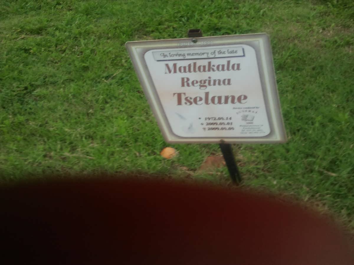 TSELANE Matlakala Regina 1972-2009