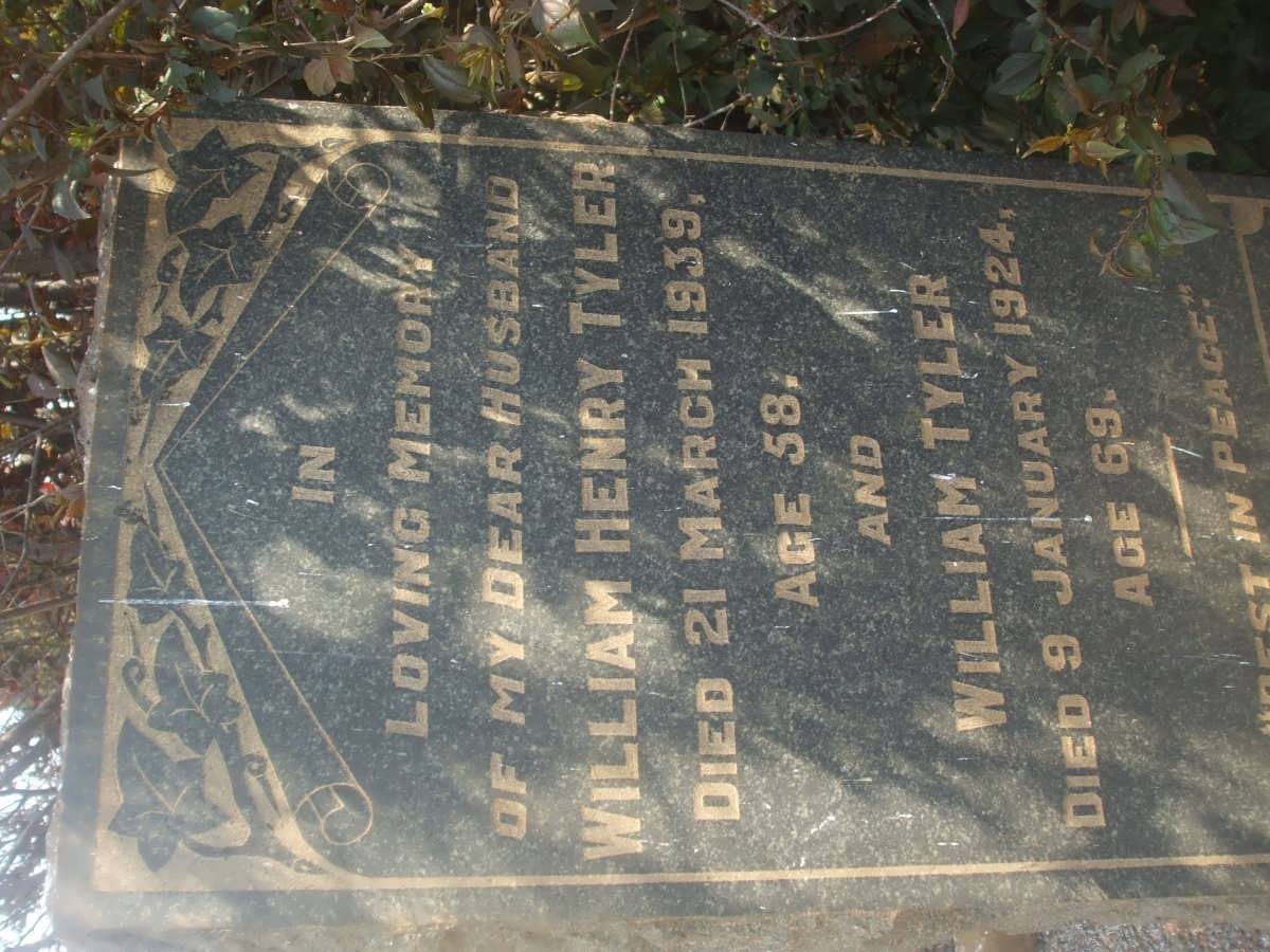 TYLER William -1924 :: TYLER William Henry -1939