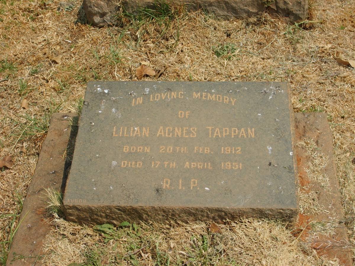 TAPPAN Lilian Agnes 1912-1951