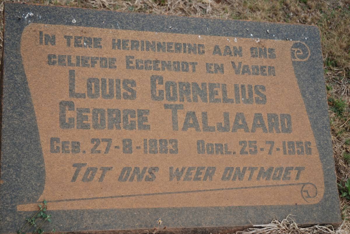 TALJAARD Louis Cornelius George 1883-1956