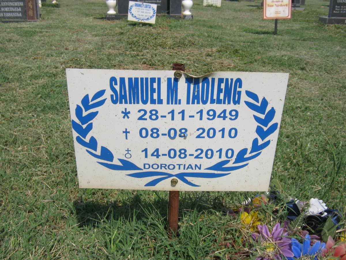 TAOLENG Samuel M. 1949-2010