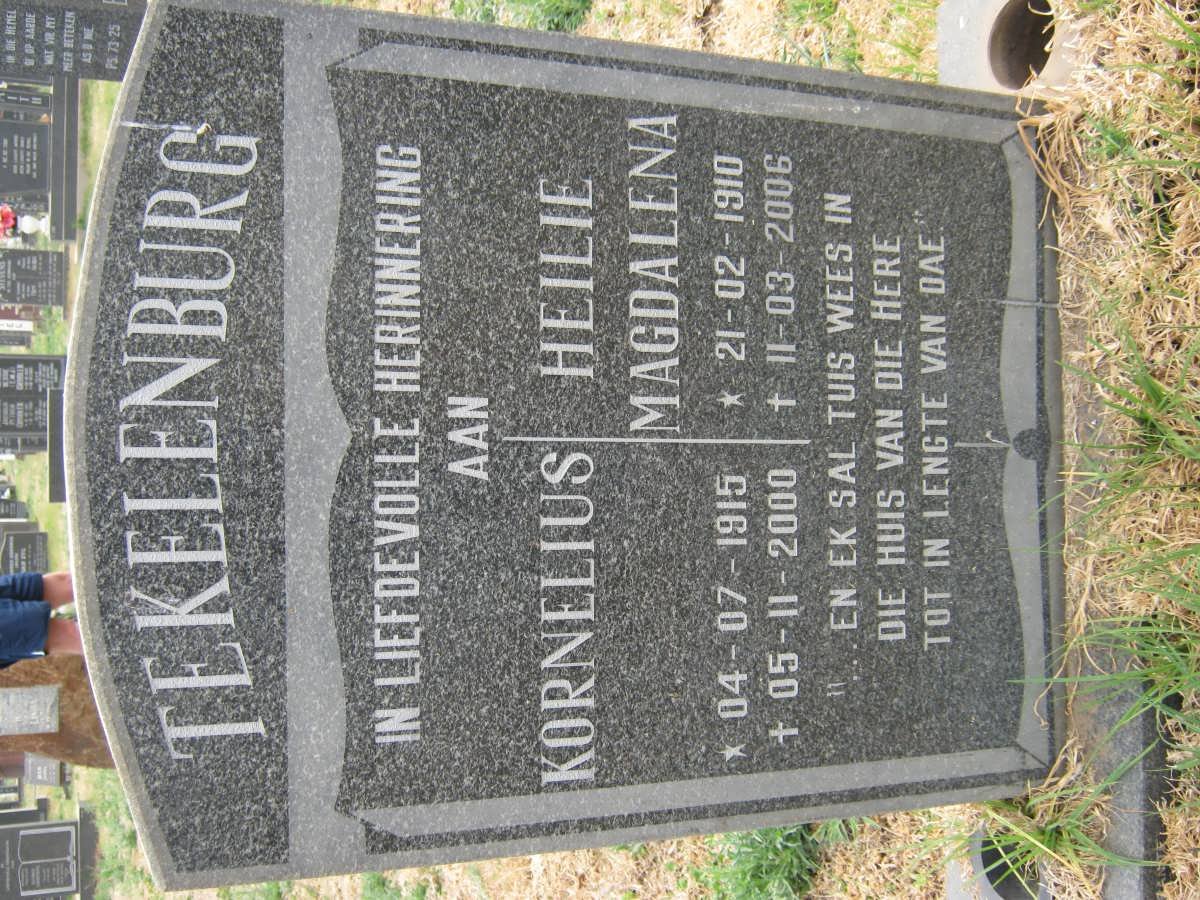 TEKELENBURG Kornelius 1915-2000 &amp; Heile Magdalena 1910-2006