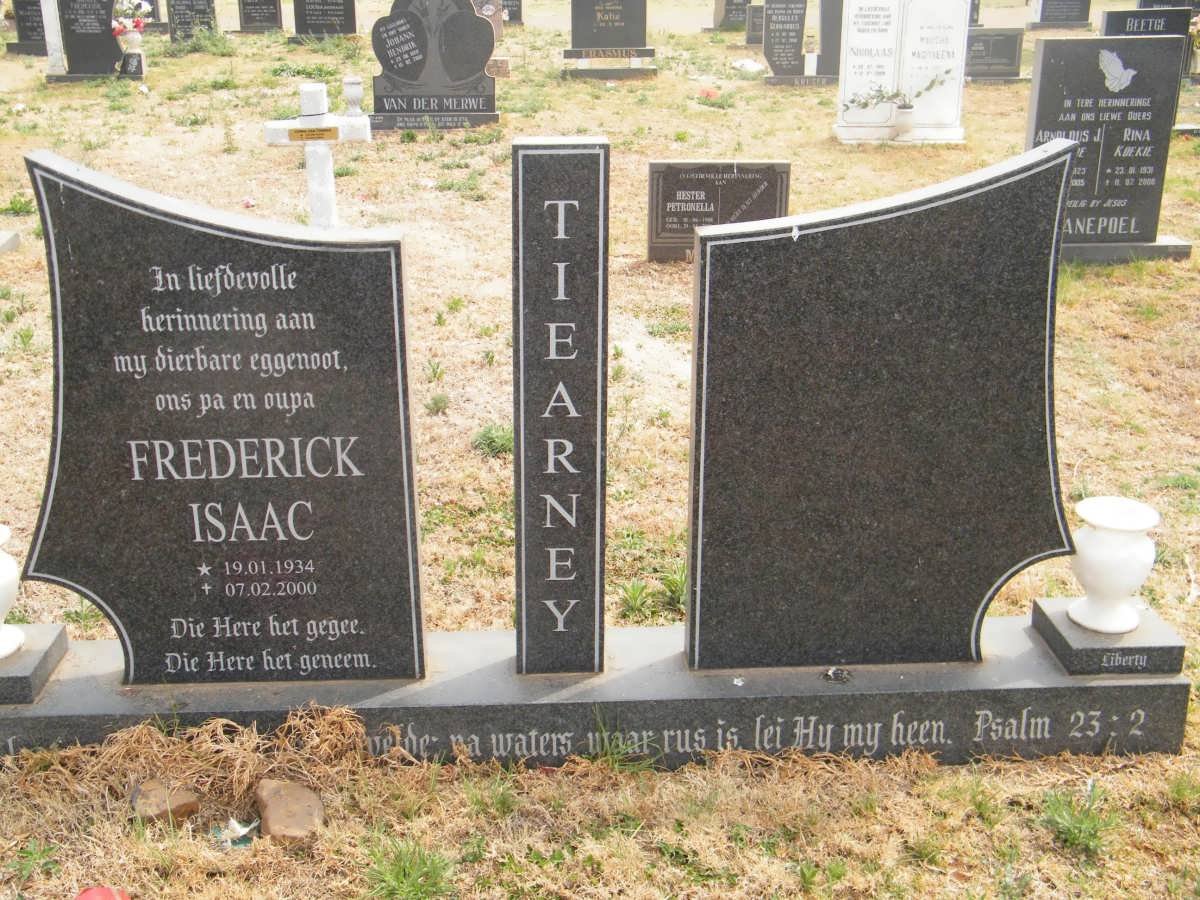 TIEARNEY Frederick Isaac 1934-2000