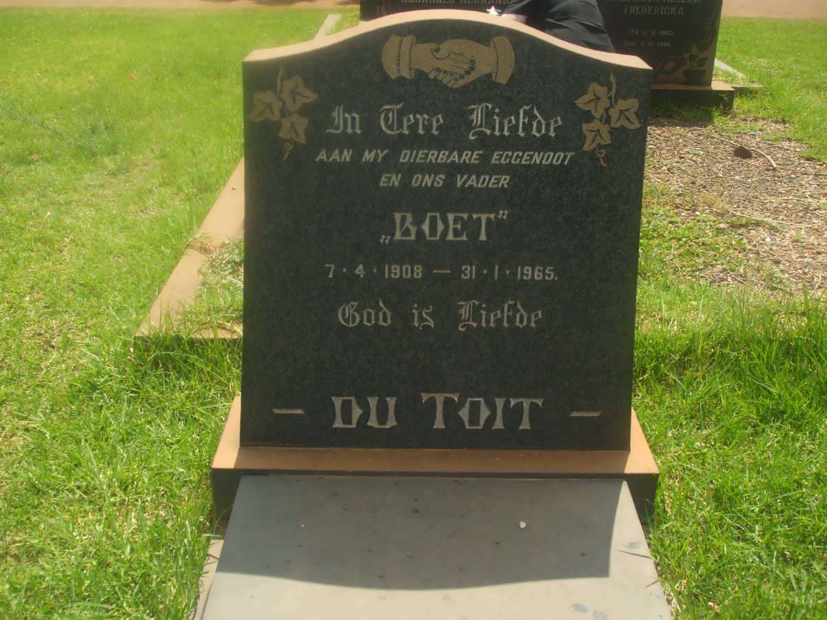 TOIT Boet, du 1908-1965