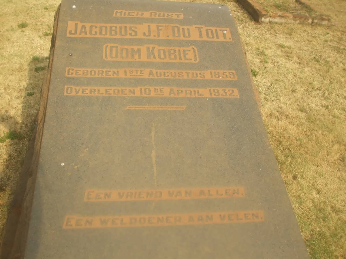 TOIT Jacobus J.F., du 1859-1932