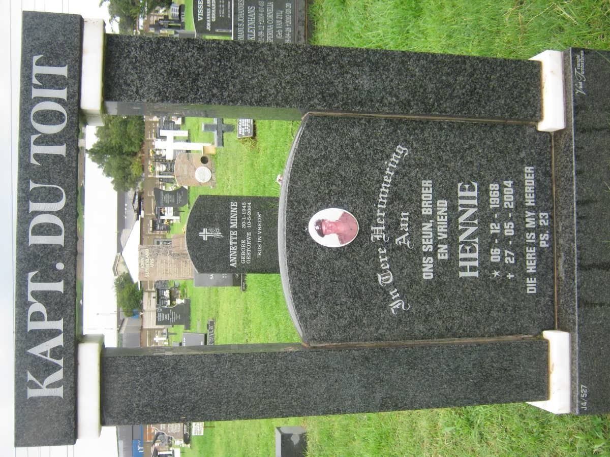 TOIT Hennie, du 1968-2004