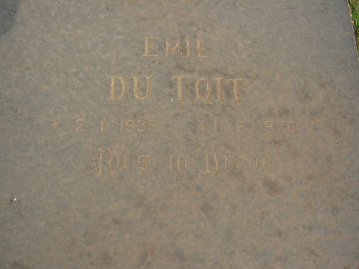 TOIT Emil, du 1935-1976