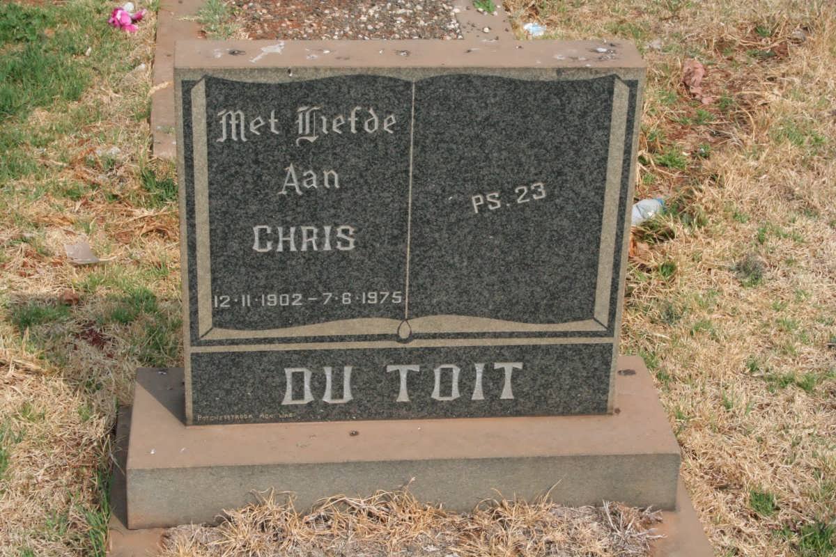 TOIT Chris, du 1902-1975