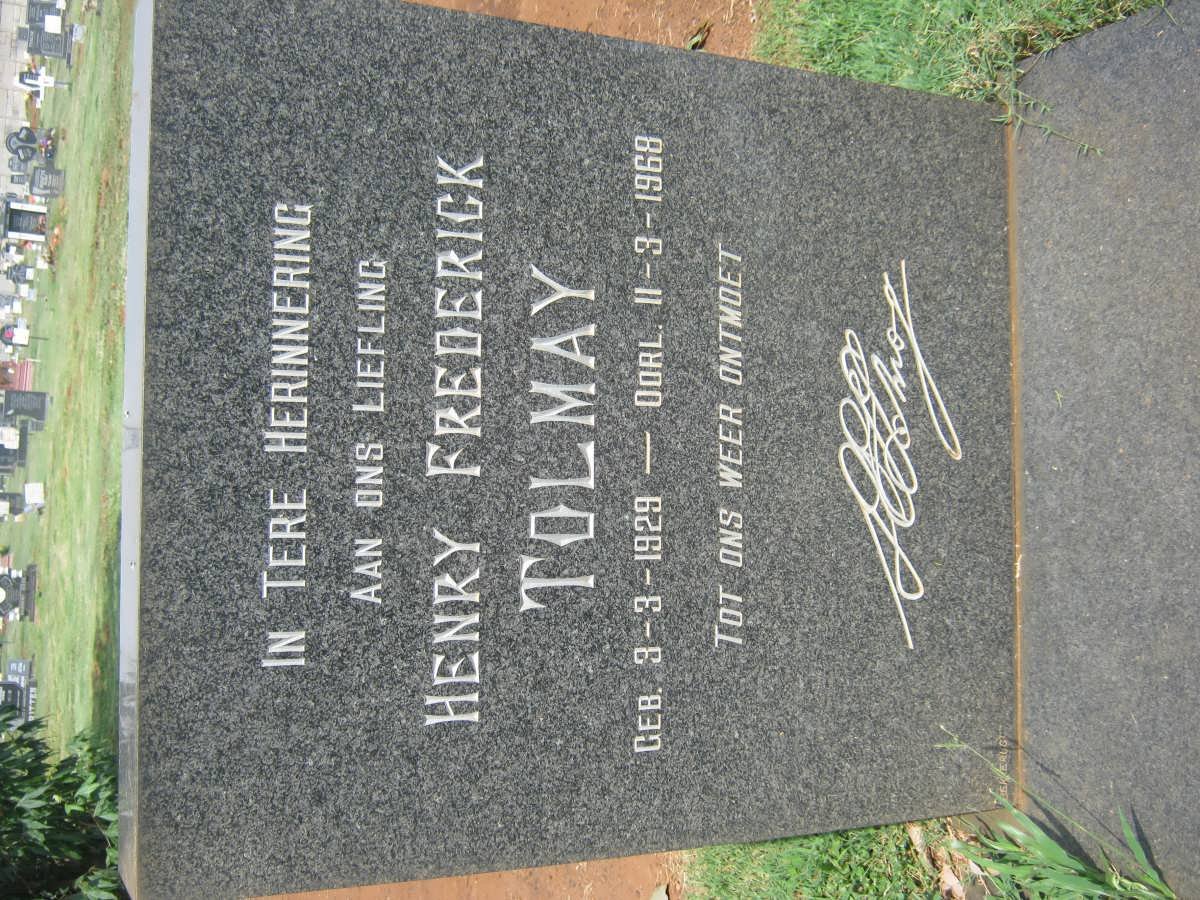 TOLMAY Henry Frederick 1929-1968