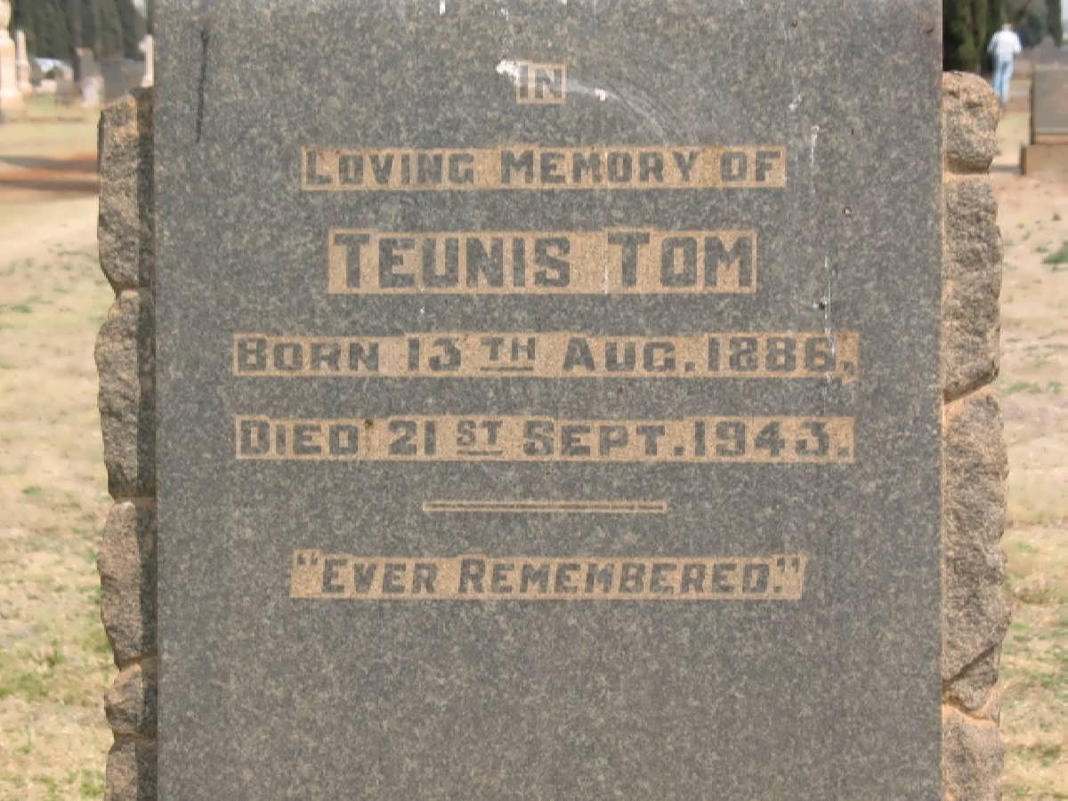 TOM Teunis 1886-1943
