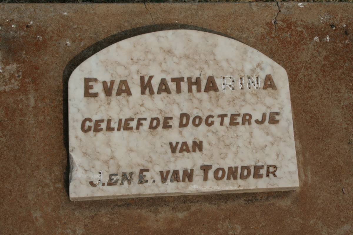 TONDER Eva Katharina, van 