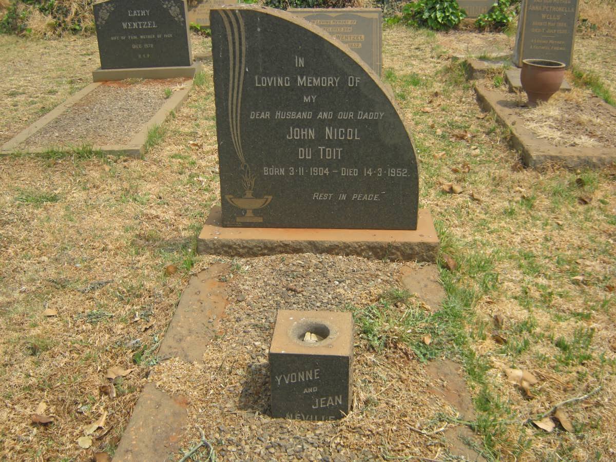 TOIT John Nicol, du 1904-1952