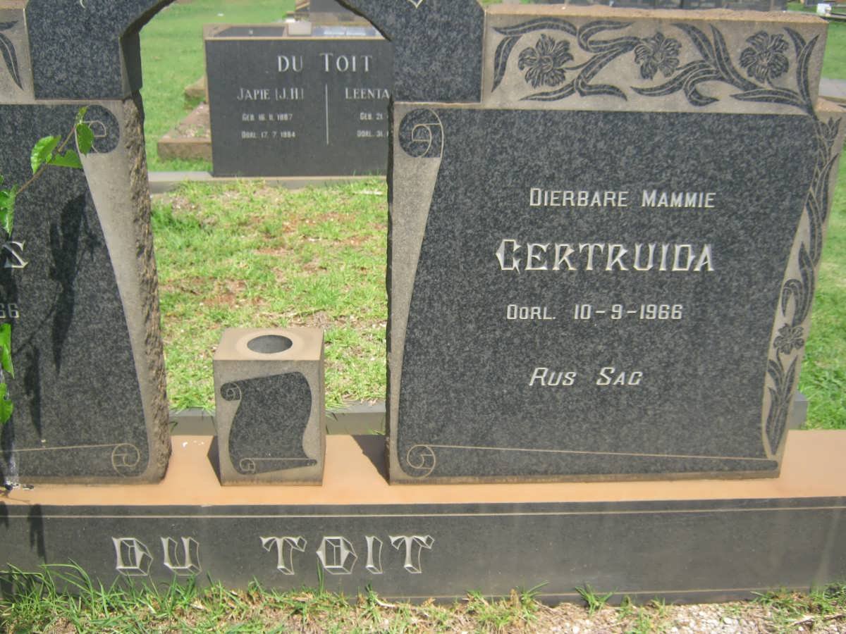 TOIT Gertruida, du -1966