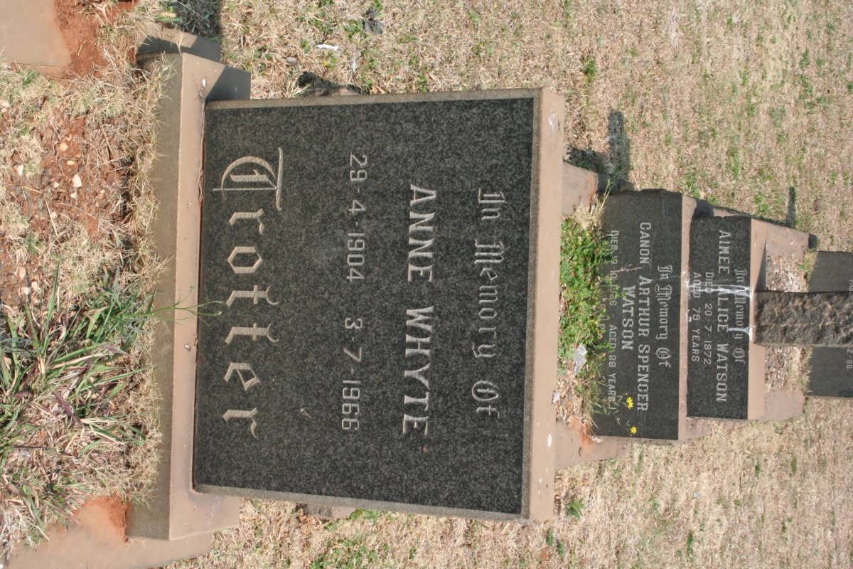TROTTER Anne Whyte 1904-1966