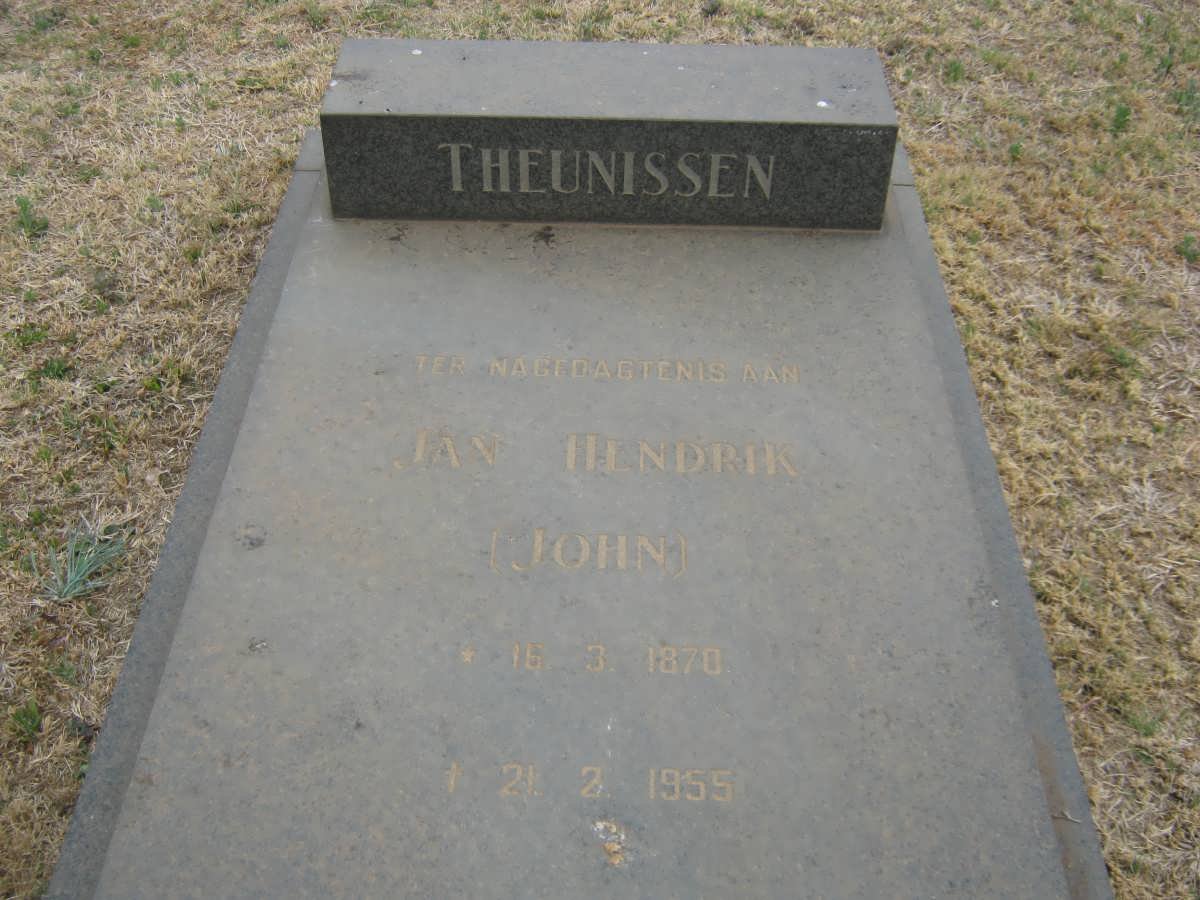 THEUNISSEN Jan Hendrik 1870-1955