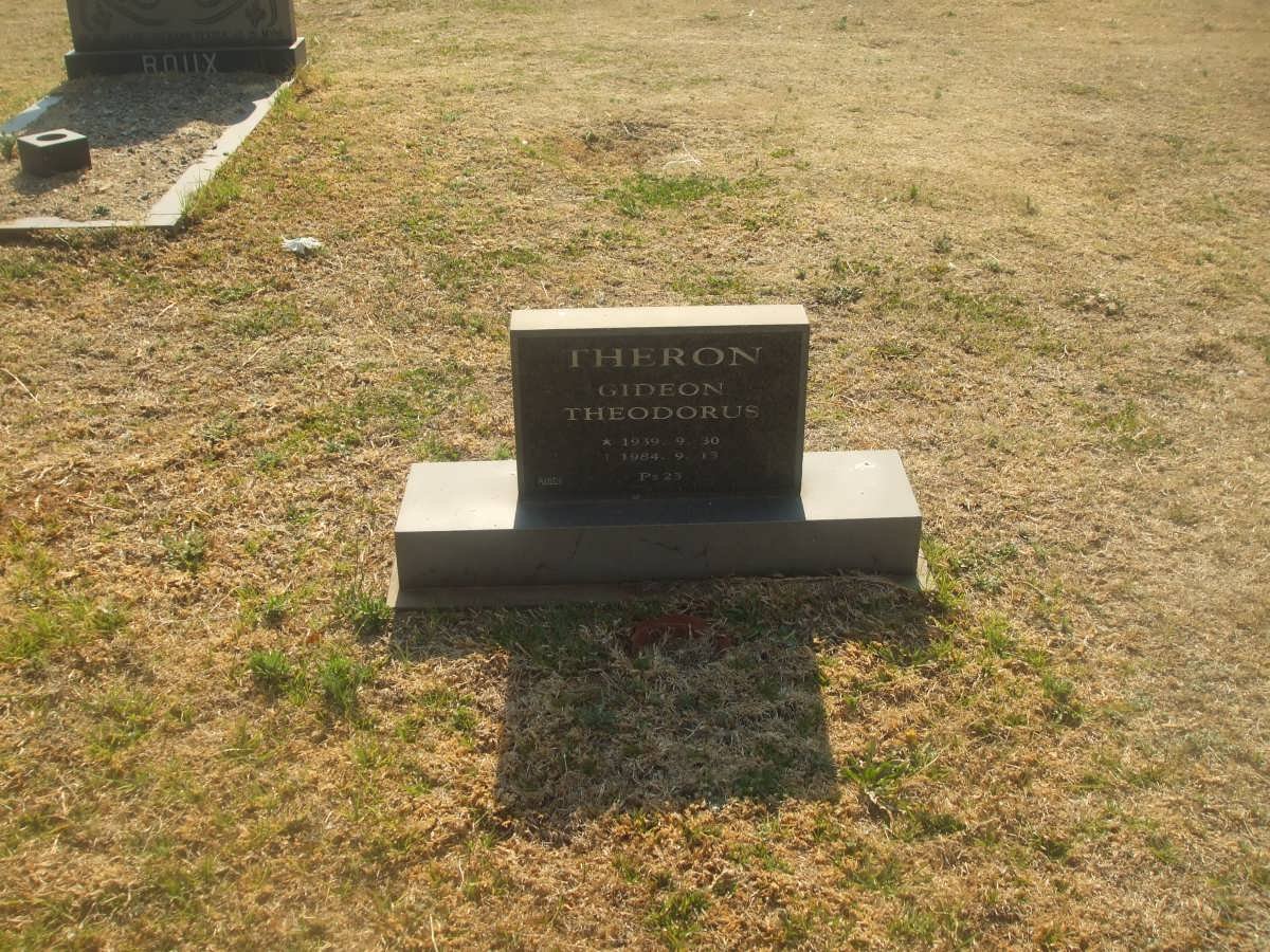 THERON Gideon Theodorus 1939-1984