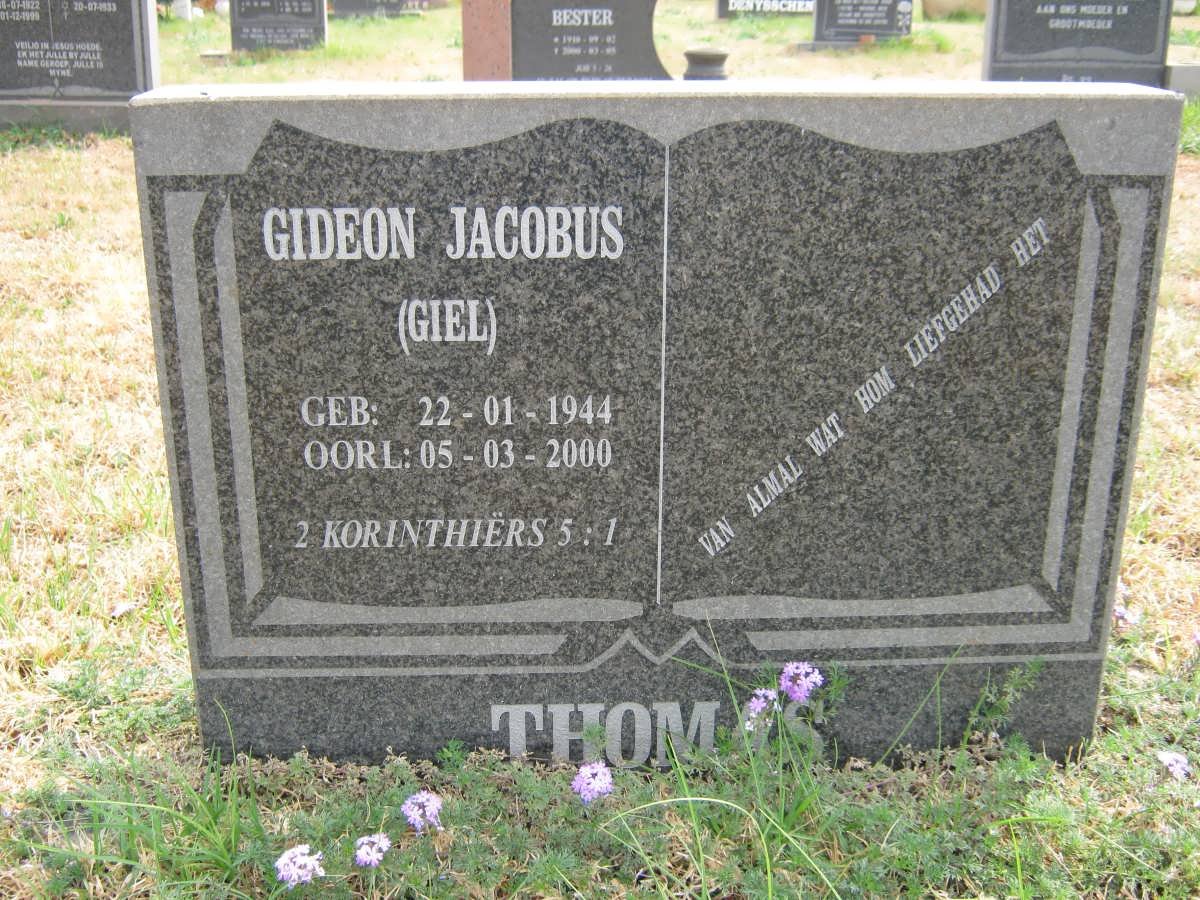 THOMAS Gideon Jacobus 1944-2000