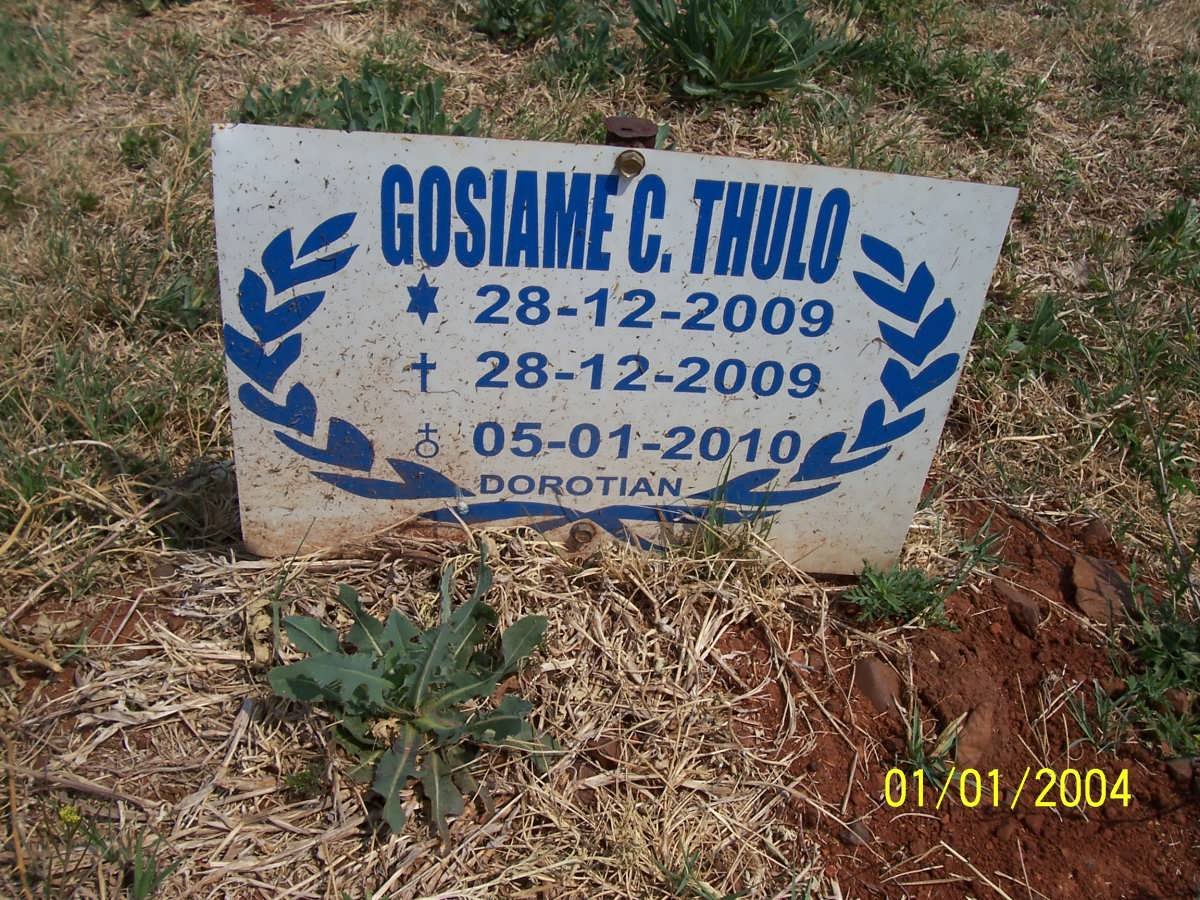 THULO Gosiame C. 2009-2009