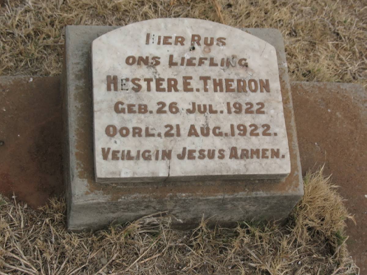 THERON Hester E. 1922-1922
