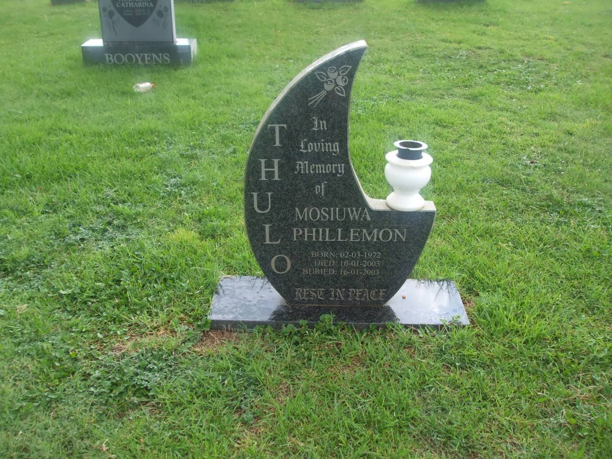 THULO Mosiuwa Phillemon 1972-2003