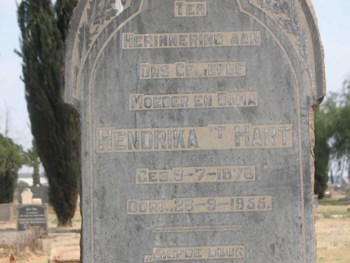 THART Hendrika 1876-1955