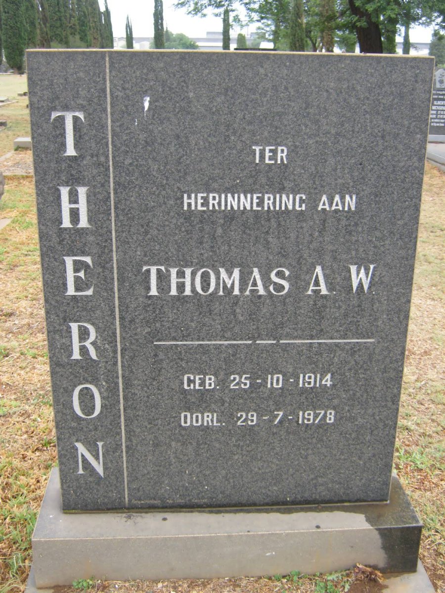 THERON Thomas A.W. 1914-1978