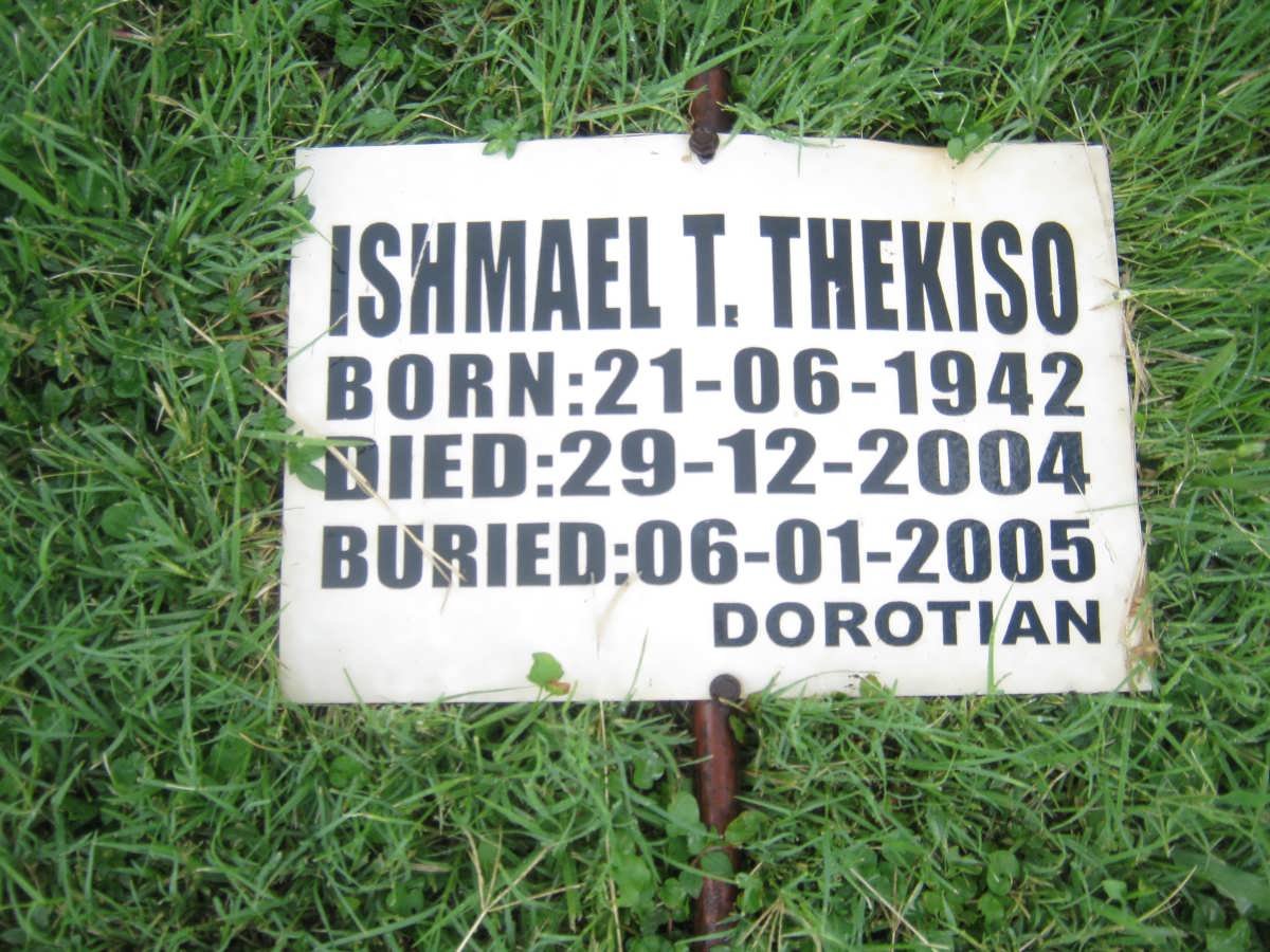 THEKISO Ismael T. 1942-2004