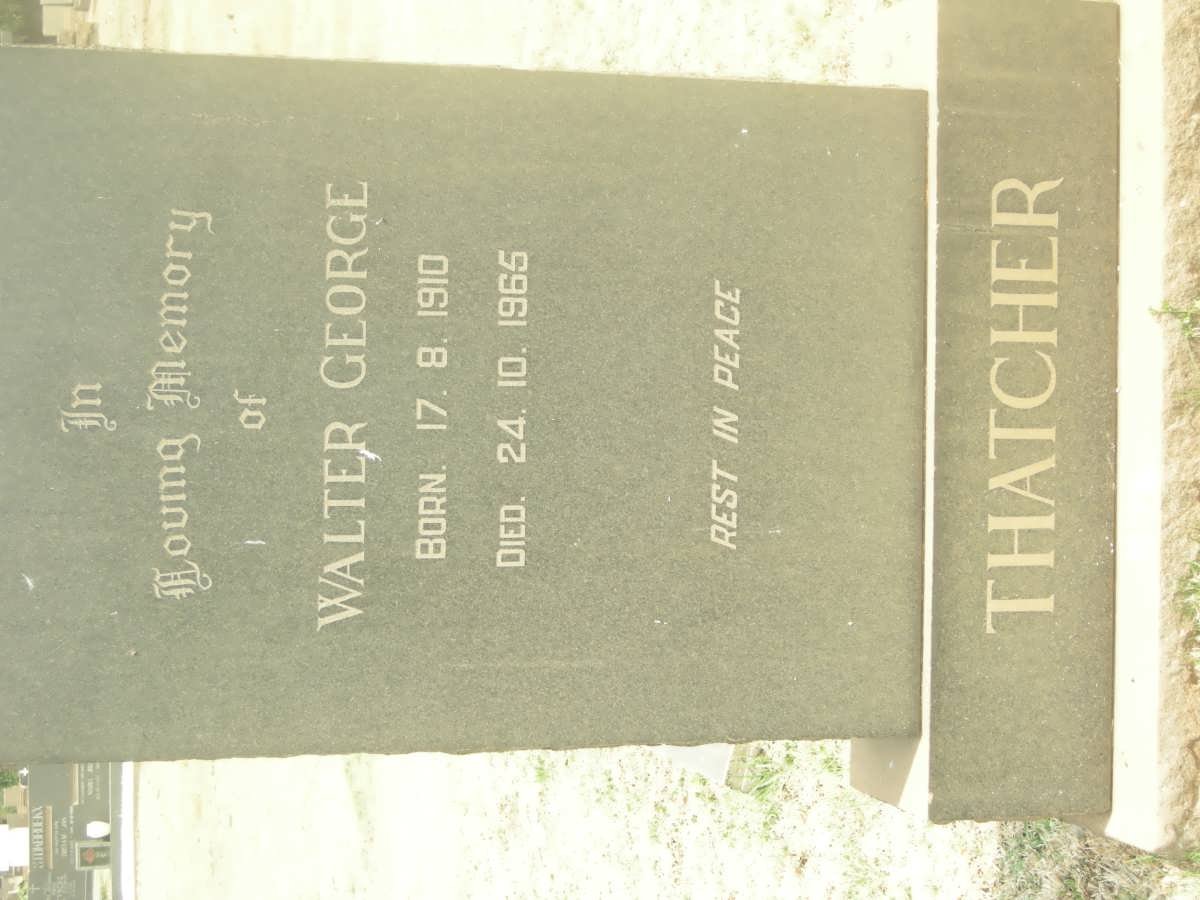THATCHER Walther George 1910-1965