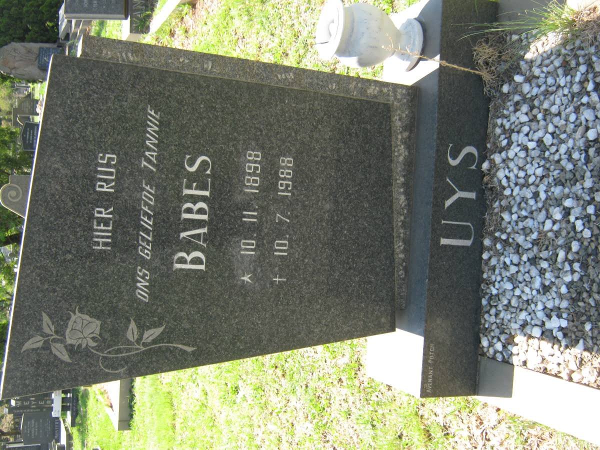 UYS Babes 1898-1988